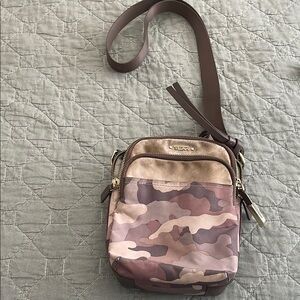 Tumi Camouflage Messenger Bag - Brown and Tan